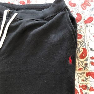 Ralph Lauren Men's Black sweatpants w/ logo Sz XL